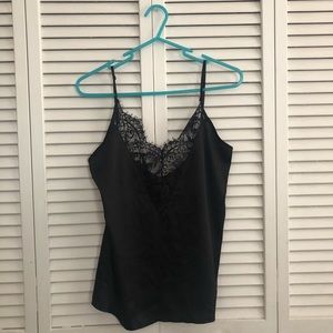 Nasty Gal— Black satin cami